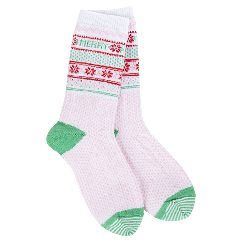 World Softest Socks | Holiday Mini Crew Merry Christmas