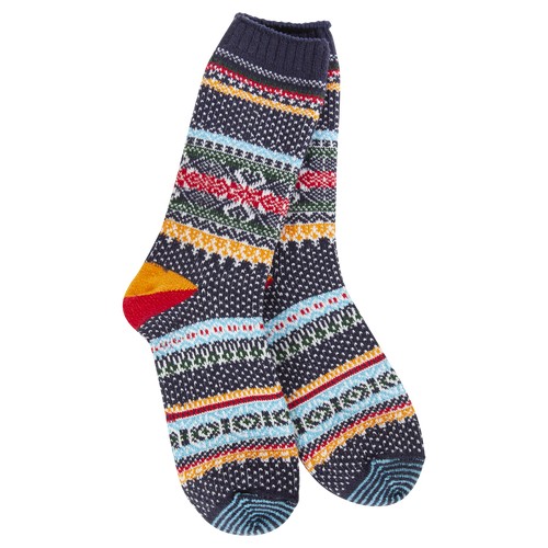 Holiday Seasonal Crew Navy Multi