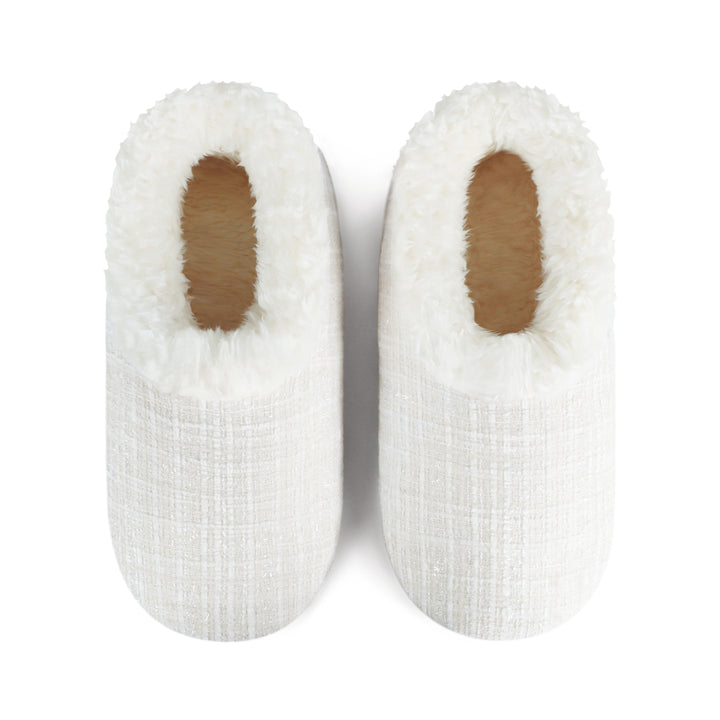 Snoozies | Sparkle Tweed Slipper With Memory Foam Sole