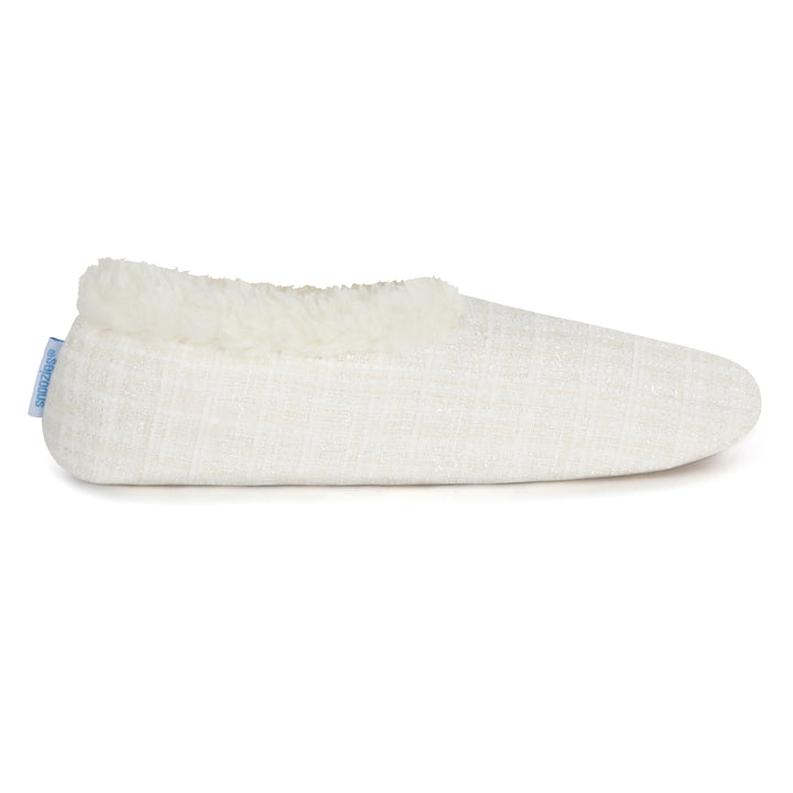 Snoozies | Sparkle Tweed Slipper With Memory Foam Sole