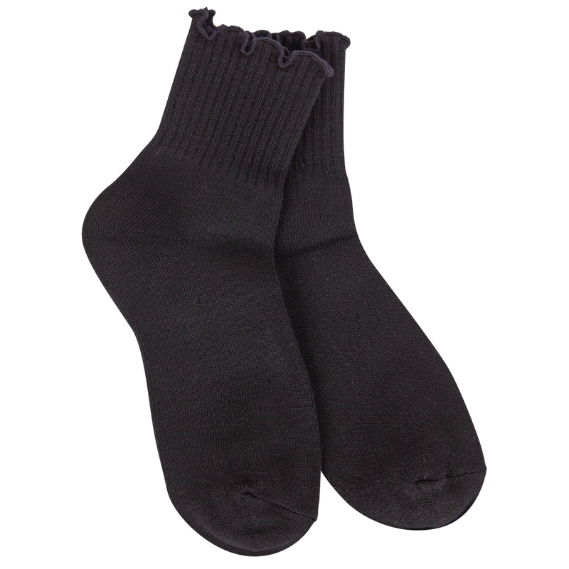 Weekend Quarter Ruffle Black