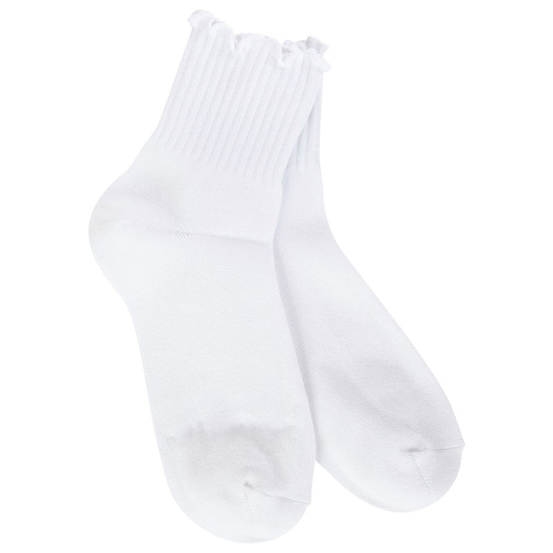 Weekend Quarter Ruffle White