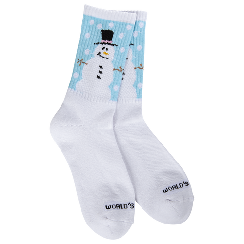 World Softest Socks | Holiday Sport Mini Crew Snowman