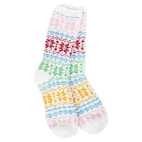 World Softest Socks | Holiday Cozy Winter Crew Fair Isle Whimsical