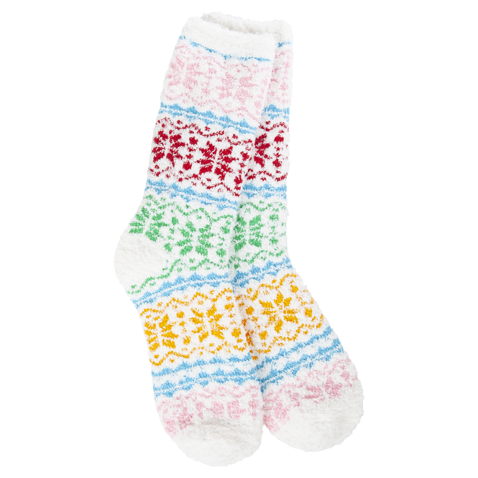 World Softest Socks | Holiday Cozy Winter Crew Fair Isle Whimsical