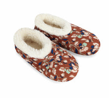 Snoozies | Floral Corduroy Slipper With Memory Foam Sole