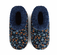Snoozies | Floral Corduroy Slipper With Memory Foam Sole