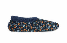 Snoozies | Floral Corduroy Slipper With Memory Foam Sole