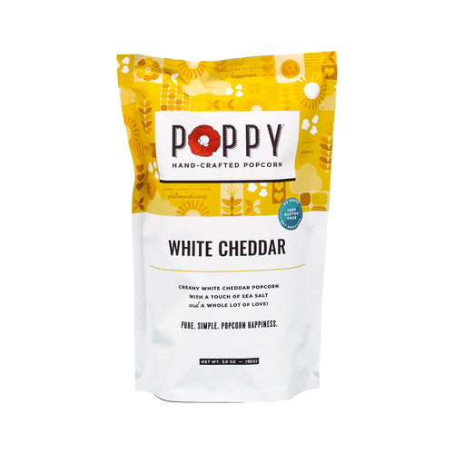 Poppy Hand-Crafted Popcorn | White Cheddar