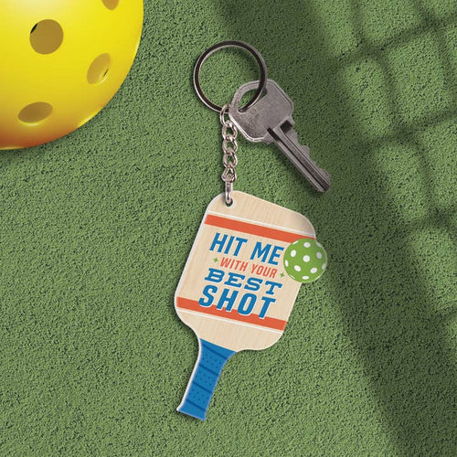 Hit Me with Your Best Shot Acrylic Key Chain