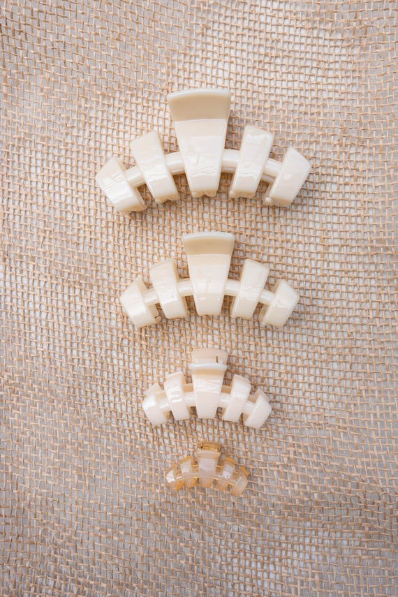 Classic Hair Clip | Almond Beige