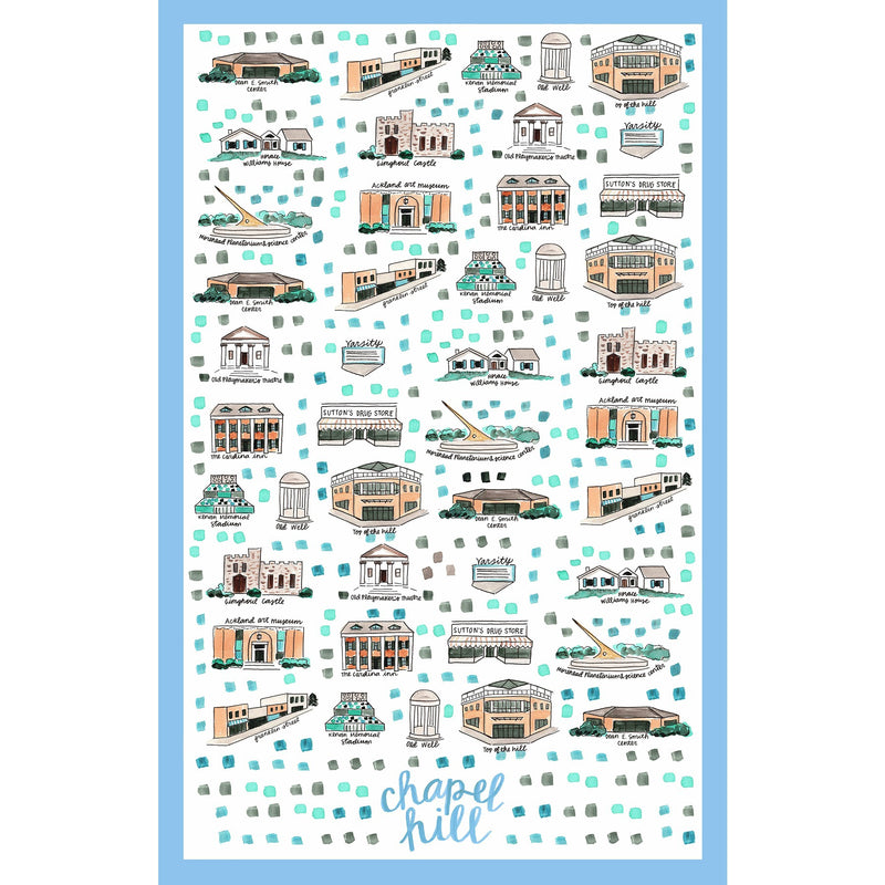 Chapel Hill Double Sided Tea Towel