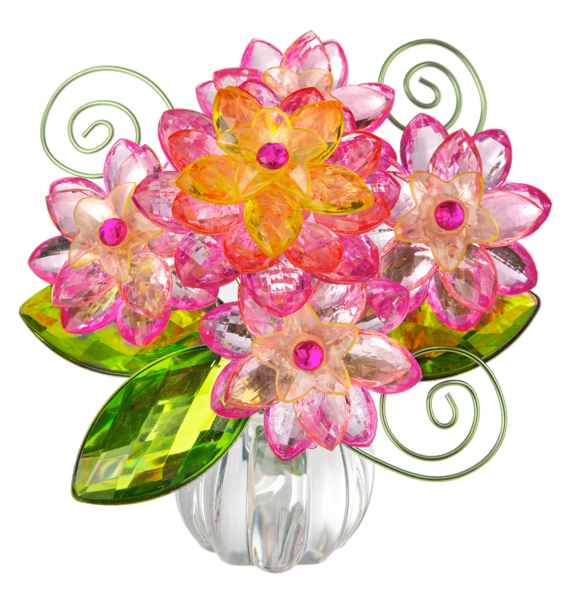 Dahlia Posy Pot