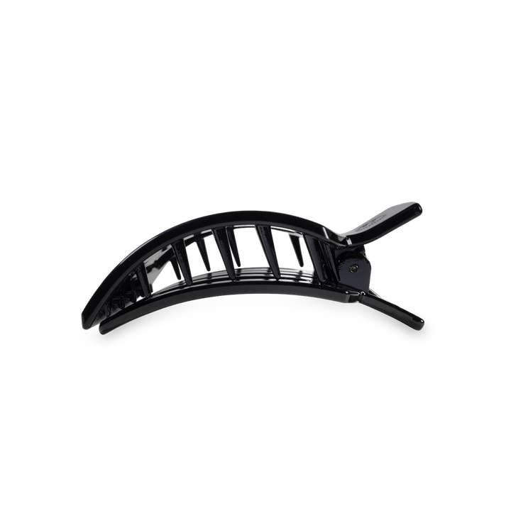 Square Flat Hair Clip | Jet Black