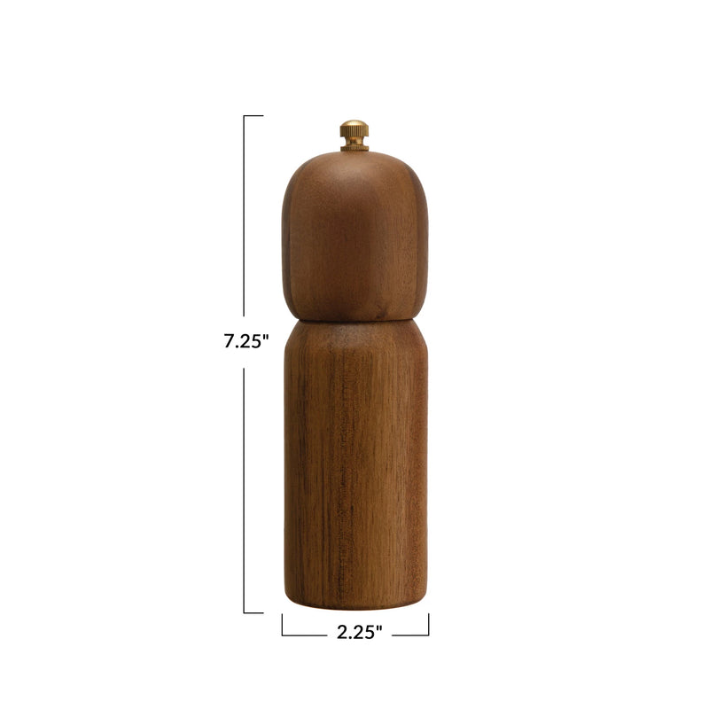Acacia Wood Salt/Pepper Mill, Natural