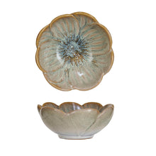 Stoneware Flower Shaped Bowl (Each One Will Vary)