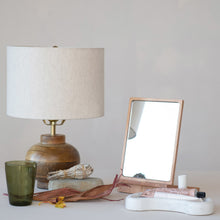 Rubberwood Interlocking Dresser/Desk Mirror, Natural