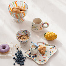 Handmade Stoneware Plate, Rolled Speckled Finish (Each One Will Vary)
