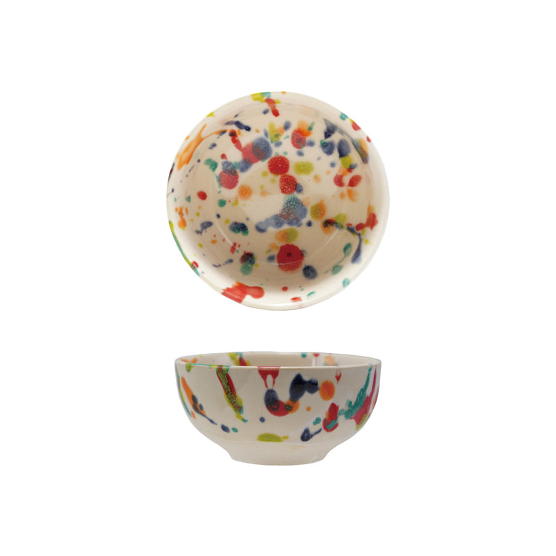 Handmade Stoneware Plate, Rolled Speckled Finish (Each One Will Vary)