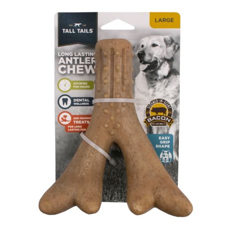 Antler Chew Dog Toy Bacon Scent