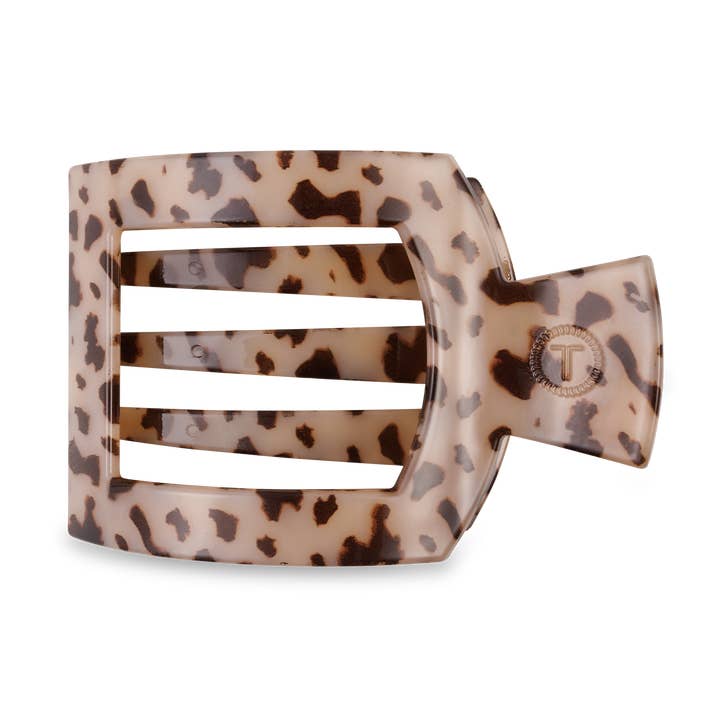 Square Flat Hair Clip | Blonde Tortoise