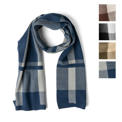 Britt's Knits Gentleman's Plaid Knit Scarf