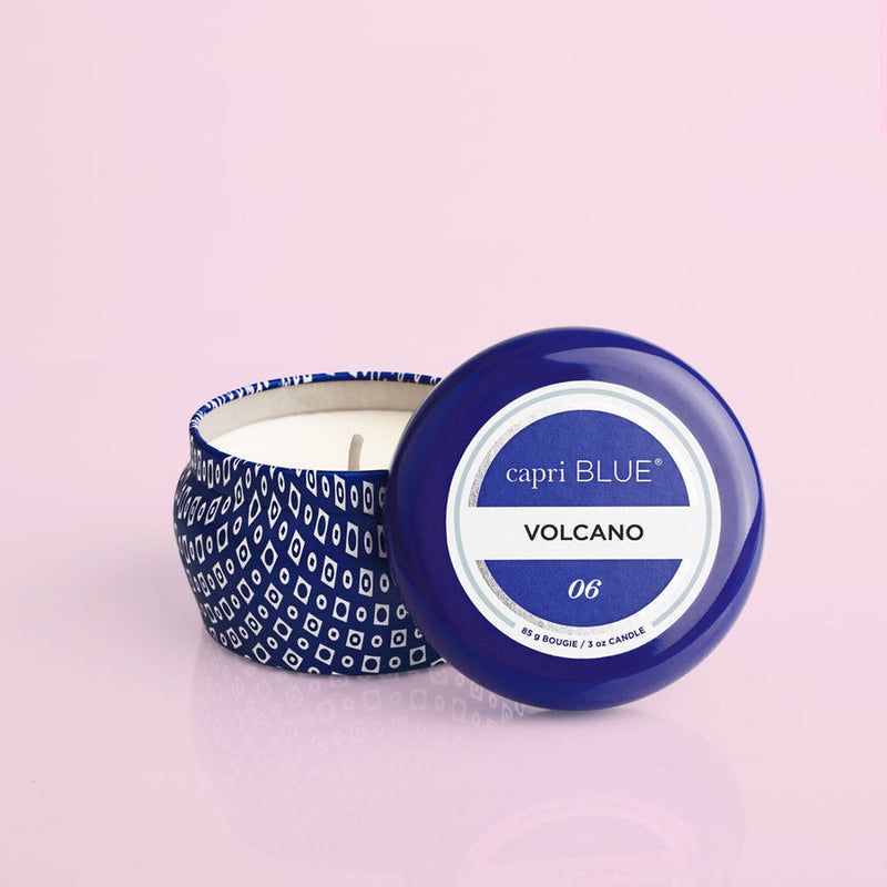 Volcano Blue Mini Tin Candle, 3 oz