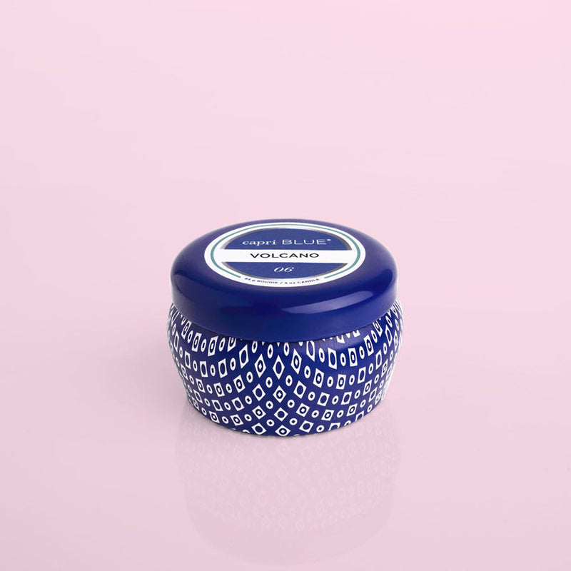 Volcano Blue Mini Tin Candle, 3 oz