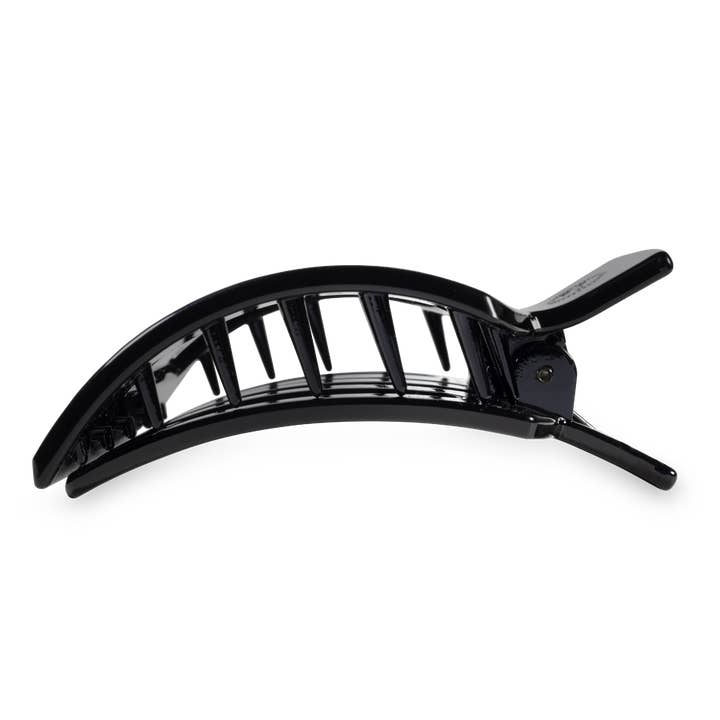 Square Flat Hair Clip | Jet Black