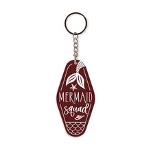 Mermaid Squad Vintage Engraved Key Chain
