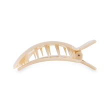 Square Flat Hair Clip | Almond Beige