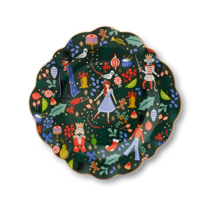Rifle Paper Co. | Nutcracker Porcelain Dessert Plate Set