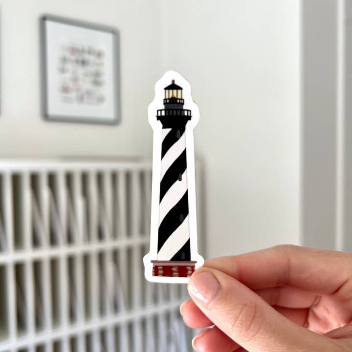 Waterproof Vinyl Sticker, Cape Hatteras Lighthouse