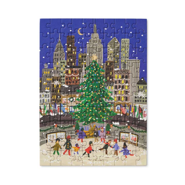 Rifle Paper Co. | Holiday On Ice Mini Jigsaw Puzzle
