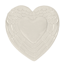 Heart Trinket Box with Embossed Wing Lid