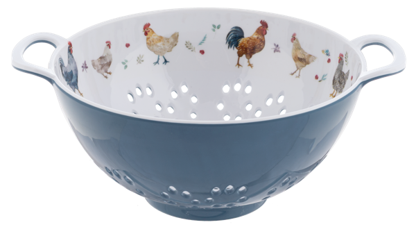Watercolor Chicken Berry Bowl
