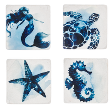 Watercolor Under the Sea Coaster (4 pc. set)
