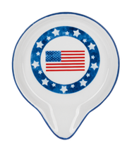 American Flag Spoon Rest