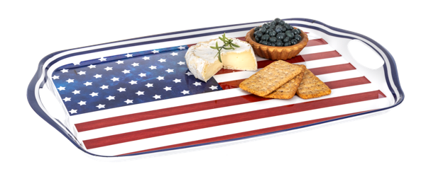 American Flag Serving Tray