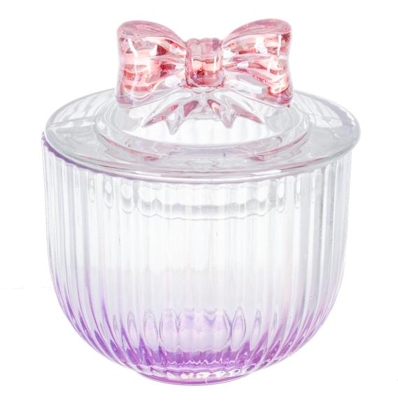 Ribbed Trinket Dish with Bow