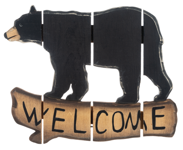 Bear Welcome Wall Decor