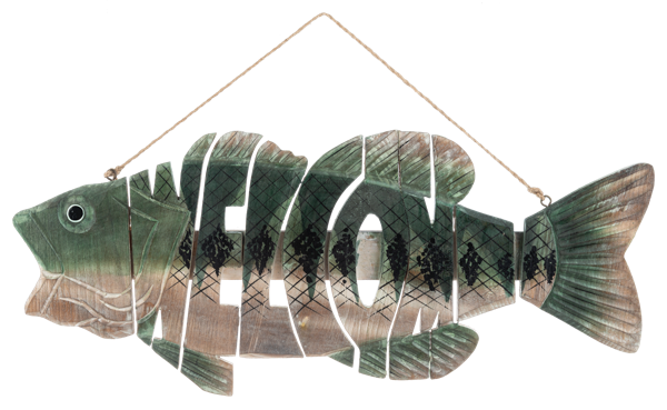 Fish Welcome Wall Decor