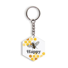 Bee Happy Key Chain