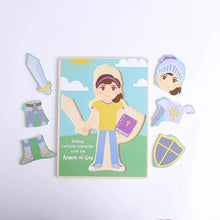 Puzzle Wood Armor of God Build-A-Kid Girl