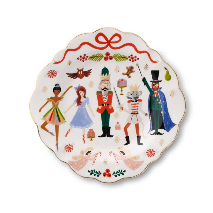 Rifle Paper Co. | Nutcracker Porcelain Dessert Plate Set