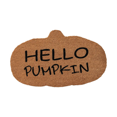 Natural Coir Pumpkin Shaped Door Mat 