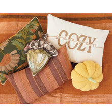 Bouclé Fabric Pumpkin Shaped Pillow