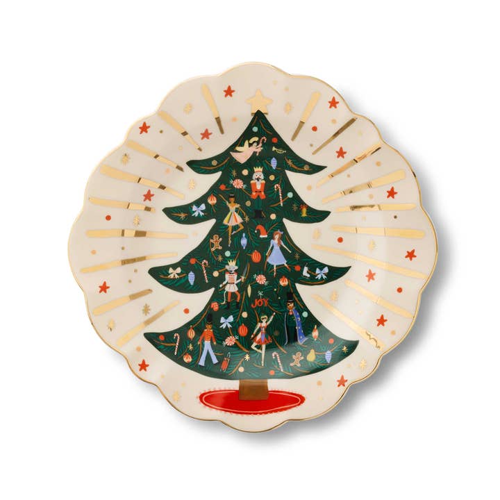 Rifle Paper Co. | Nutcracker Porcelain Dessert Plate Set