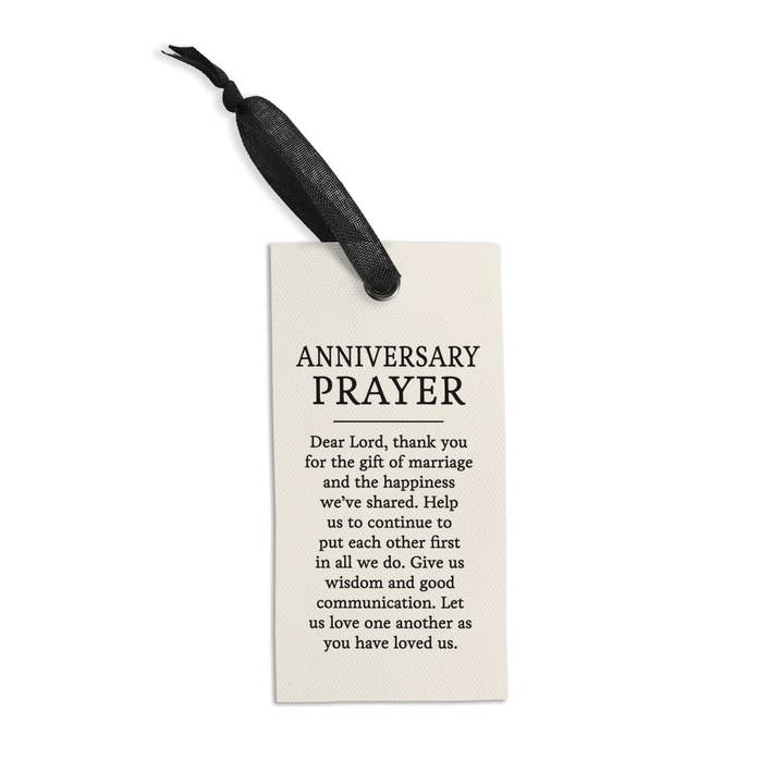 Anniversary Prayer Linen Tag
