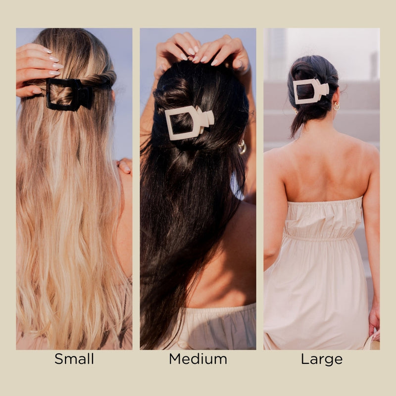 Square Flat Hair Clip | Tortoise